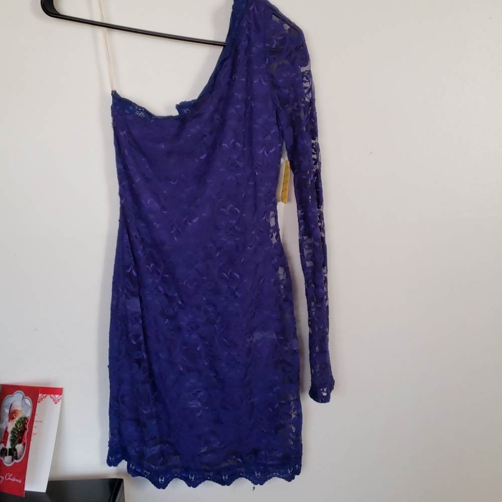 Royal blue lace dress